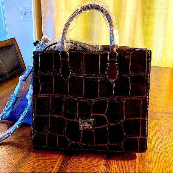 Dooney & Bourke Handbags - Dooney & Bourke ‘Janine’ Crocodile Embossed Satchel NWT - Contemporary Classic